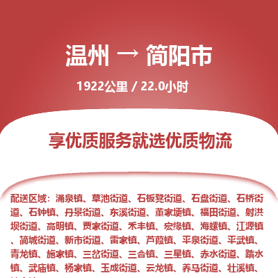 溫州到簡(jiǎn)陽(yáng)市物流專線 溫州到簡(jiǎn)陽(yáng)市物流專線