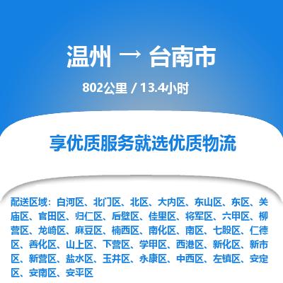 溫州到臺南市物流專線 溫州到臺南市物流專線