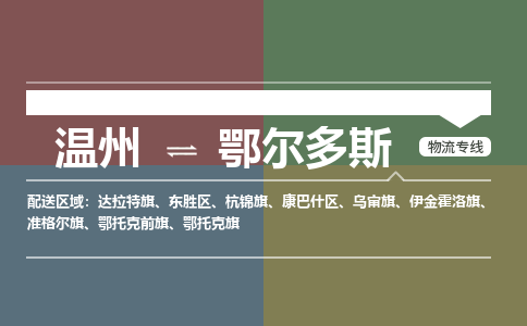 溫州到鄂爾多斯康巴什區(qū)物流專(zhuān)線